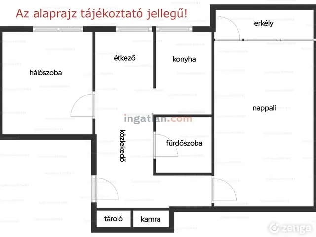 Eladó lakás Veszprém, Egyetemváros 54 nm