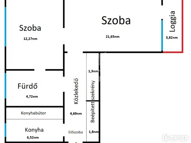 Eladó lakás Budapest IX. kerület, József Attila lakótelep 55 nm