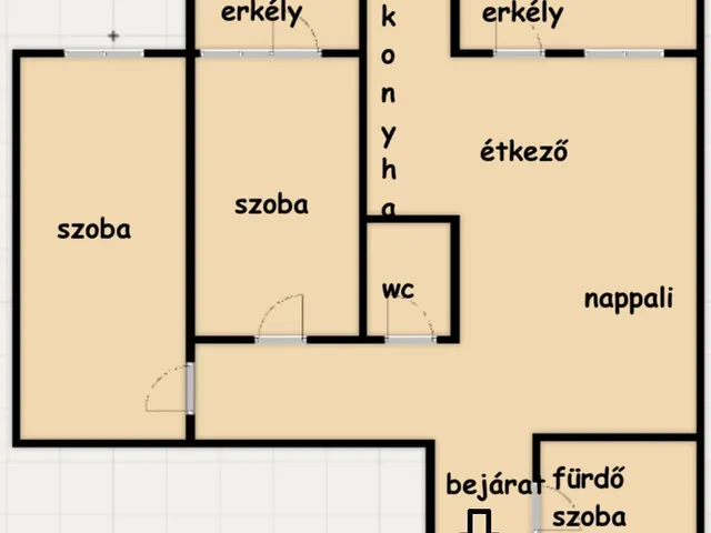 Kiadó lakás Kecskemét, Vacsihegy, Nagy Lajos király krt 75 nm