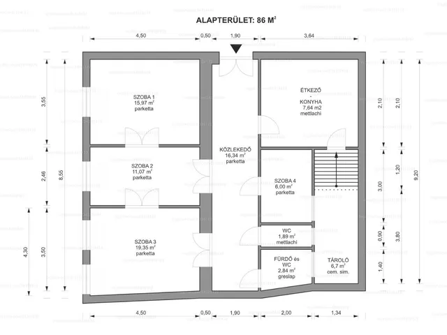 Eladó lakás Budapest VII. kerület, Belső-Erzsébetváros 86 nm