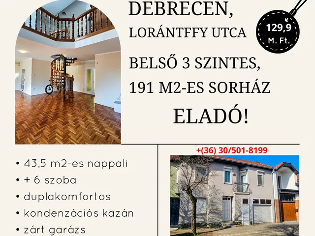 Eladó ház Debrecen, Burgundia 191 nm