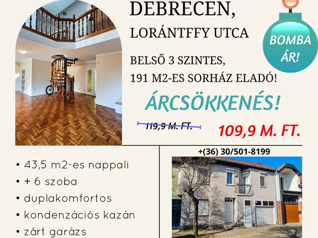Eladó ház Debrecen, Burgundia 191 nm