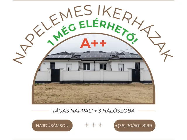 Eladó ház Hajdúsámson 92 nm