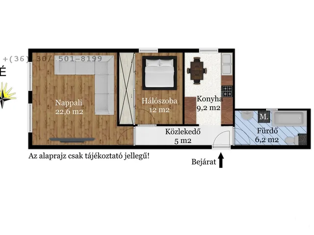 Eladó lakás Debrecen, Csapókert 55 nm