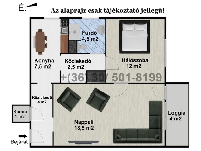 Eladó lakás Debrecen, Dobozi lakótelep 52 nm