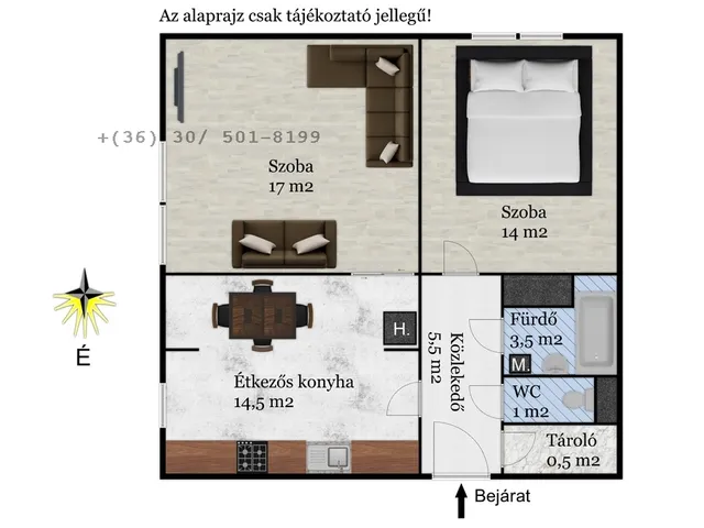 Eladó lakás Debrecen, Epreskert 56 nm
