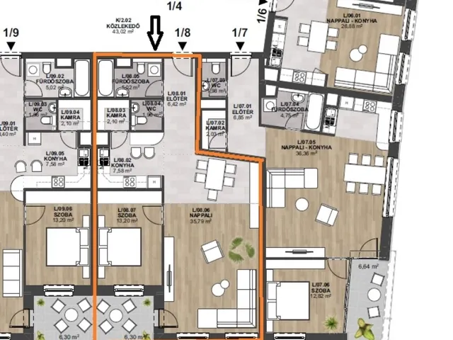 Eladó lakás Miskolc, Belváros 72 nm