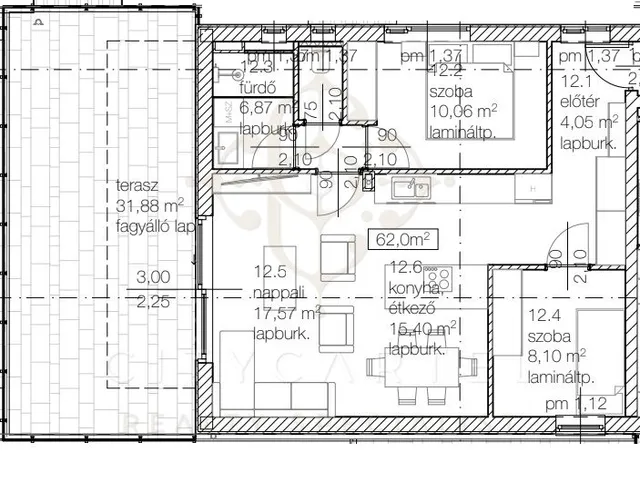 Eladó lakás Balatonlelle 78 nm