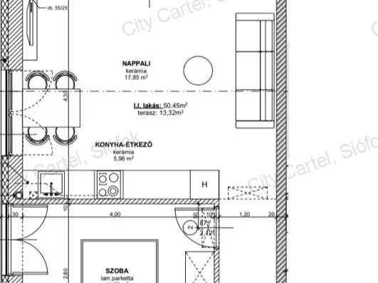 Eladó lakás Balatonlelle 57 nm