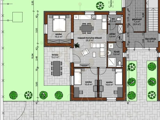 Eladó lakás Balatonszemes 76 nm