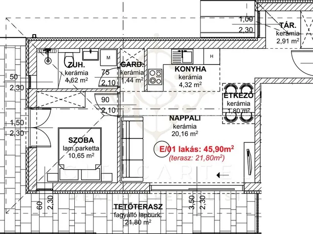 Eladó lakás Balatonlelle 57 nm