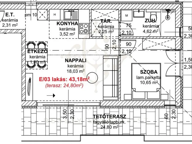 Eladó lakás Balatonlelle 56 nm