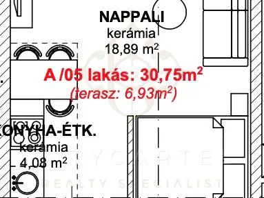 Eladó lakás Balatonlelle 34 nm