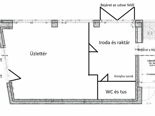 Eladó kereskedelmi és ipari ingatlan Szeged, Belváros 45 nm