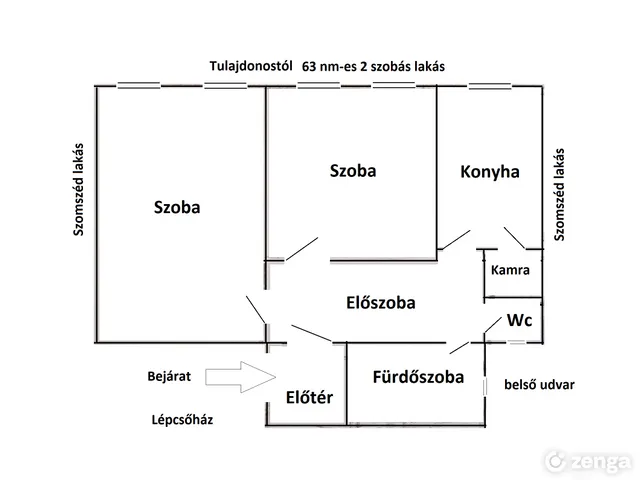 Eladó lakás Szentgotthárd 68 nm