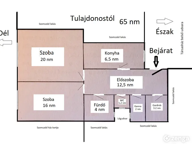 Eladó lakás Budapest XI. kerület, Műegyetem környéke 65 nm