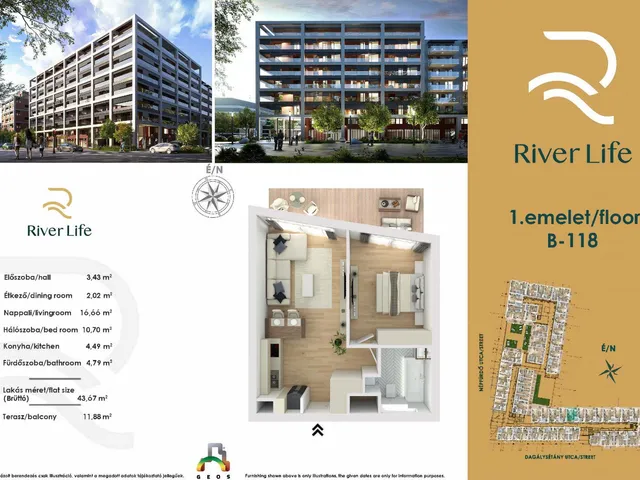 Eladó lakás Budapest XIII. kerület, Vizafogó 44 nm