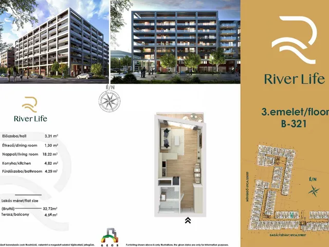 Eladó lakás Budapest XIII. kerület, Vizafogó 33 nm