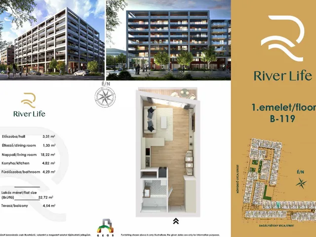 Eladó lakás Budapest XIII. kerület, Vizafogó 33 nm