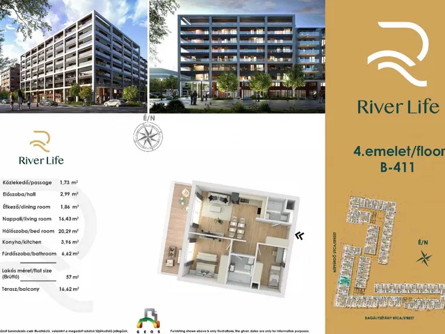 Eladó lakás Budapest XIII. kerület, Vizafogó 57 nm