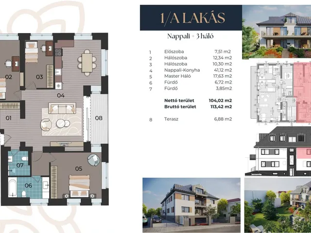 Eladó lakás Budapest XII. kerület, Virányos 116 nm