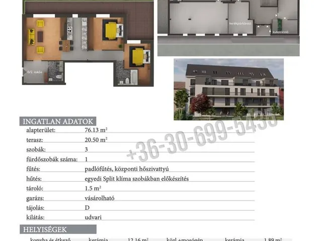 Eladó lakás Budapest III. kerület, Filatorigát 76 nm