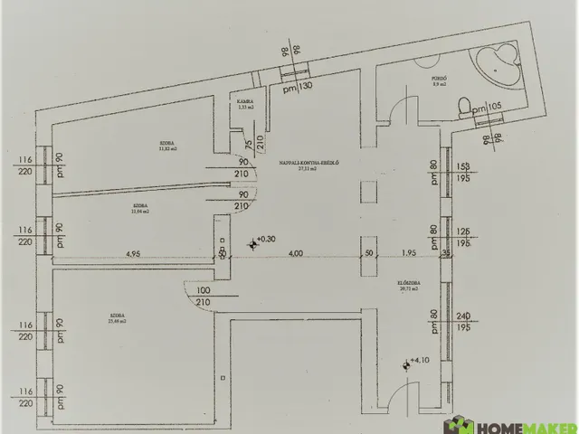 Eladó lakás Szeged, Alsóváros, Szivárvány utcánál 103 nm