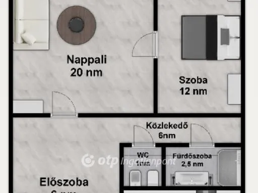 Eladó lakás Budapest X. kerület, Újhegy 50 nm