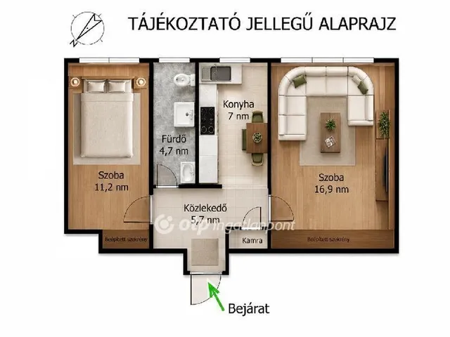 Eladó lakás Ecser 51 nm