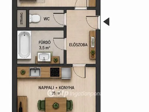 Eladó lakás Budapest XX. kerület 34 nm
