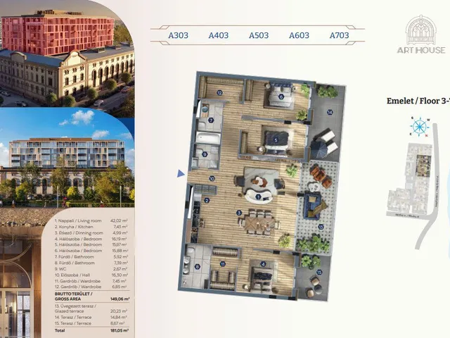 Eladó lakás Budapest XIII. kerület, Vizafogó 149 nm