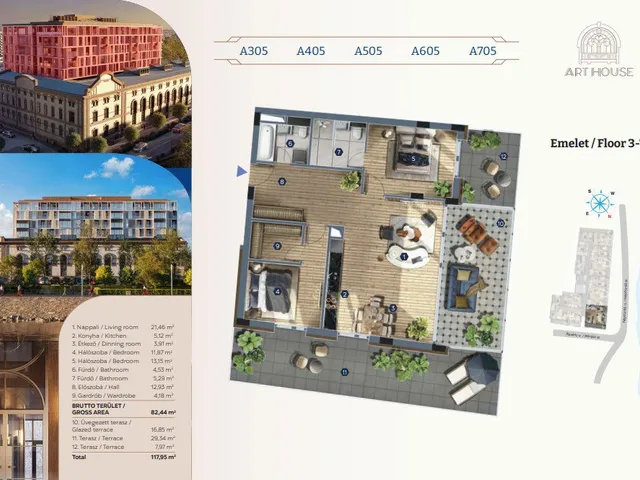 Eladó lakás Budapest XIII. kerület, Vizafogó 82 nm