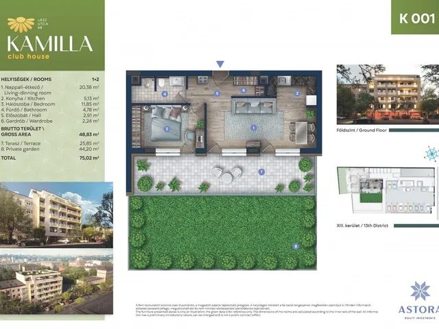 Eladó lakás Budapest XIII. kerület, Angyalföld 75 nm