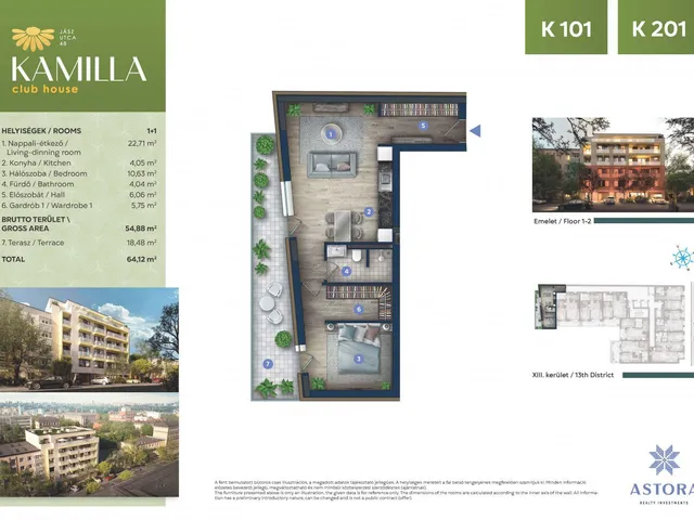 Eladó lakás Budapest XIII. kerület, Angyalföld 64 nm