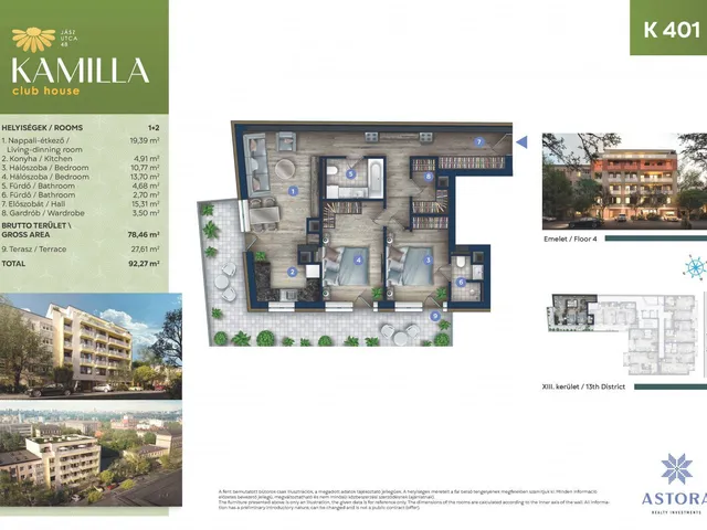 Eladó lakás Budapest XIII. kerület, Angyalföld 92 nm