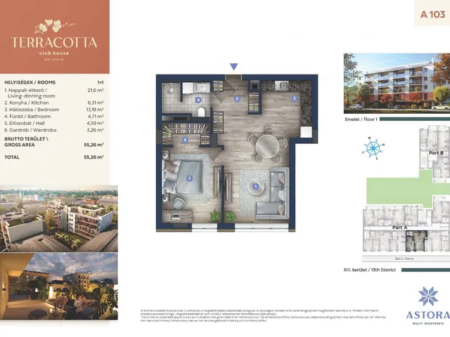 Eladó lakás Budapest XIII. kerület, Angyalföld 54 nm