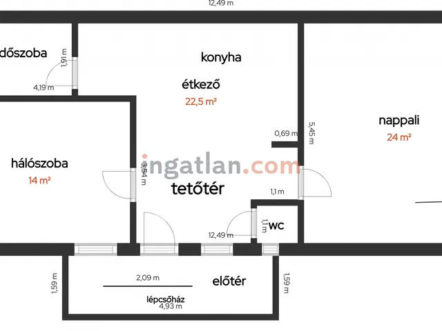 Eladó lakás Budakeszi, Batthyány utca 65 nm
