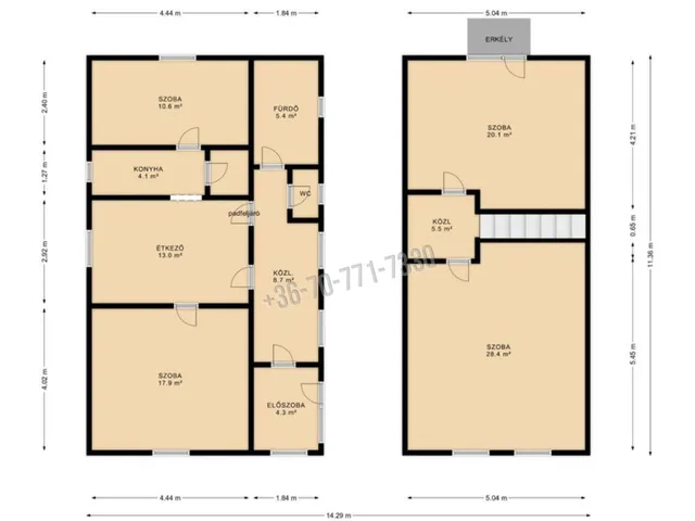 Eladó ház Heves, Kapitányhegy 130 nm