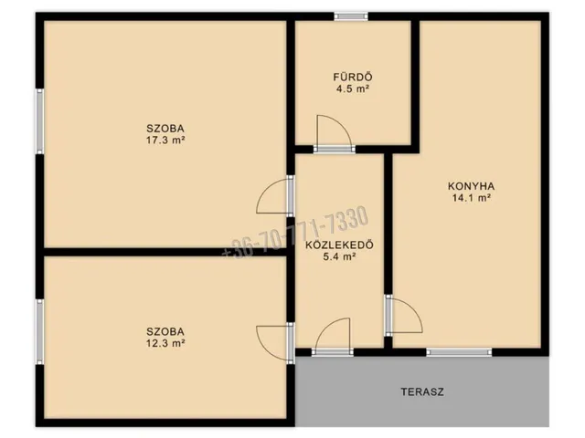 Eladó ház Pély 54 nm