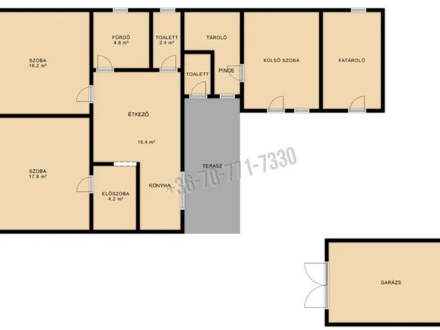 Eladó ház Heves, Bernáthegy 65 nm