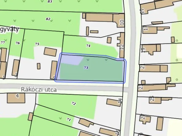Eladó telek Nagyváty 1902 nm