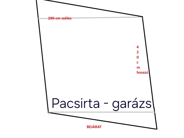 Kiadó garázs Pécs, Egyetemváros 16 nm