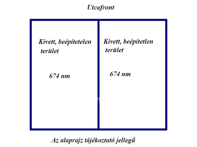 Eladó telek Nagykáta 674 nm