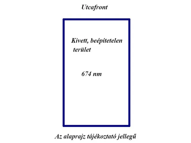 Eladó telek Nagykáta 674 nm