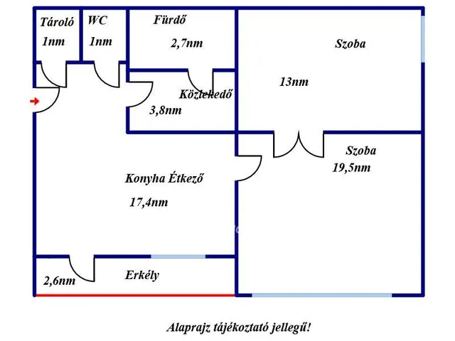 Eladó lakás Kisköre 61 nm