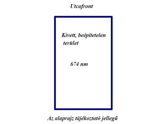 Eladó telek Nagykáta 674 nm