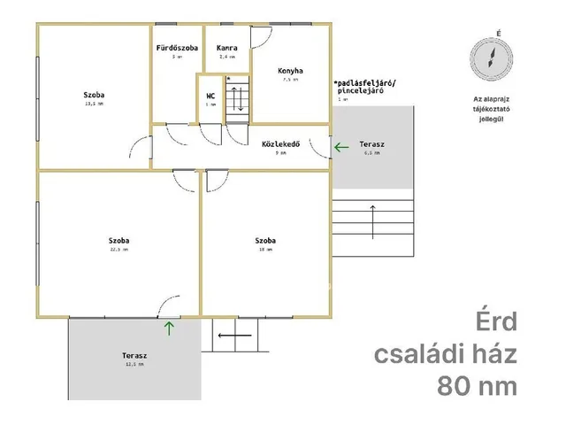 Eladó ház Érd 80 nm