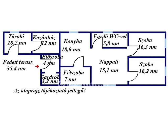 Eladó ház Jászboldogháza 117 nm