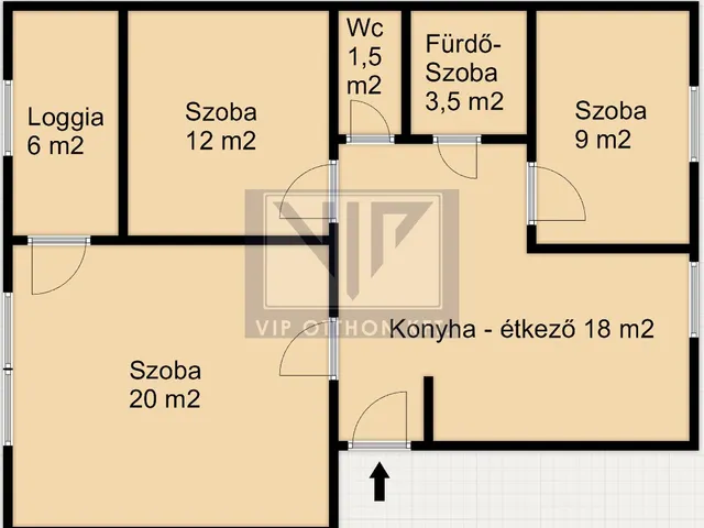 Eladó lakás Nyíregyháza, Kertváros 64 nm