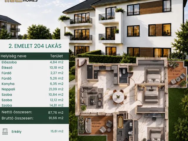 Eladó lakás Budapest XV. kerület, Rákospalota, Paszternák utca 204 92 nm